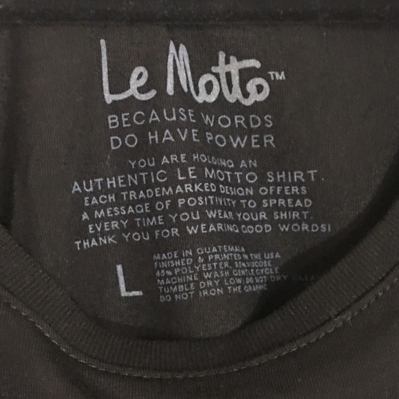 Le Motto “Accept more, Judge less” Top Tee T-shirt - Picture 3 of 3